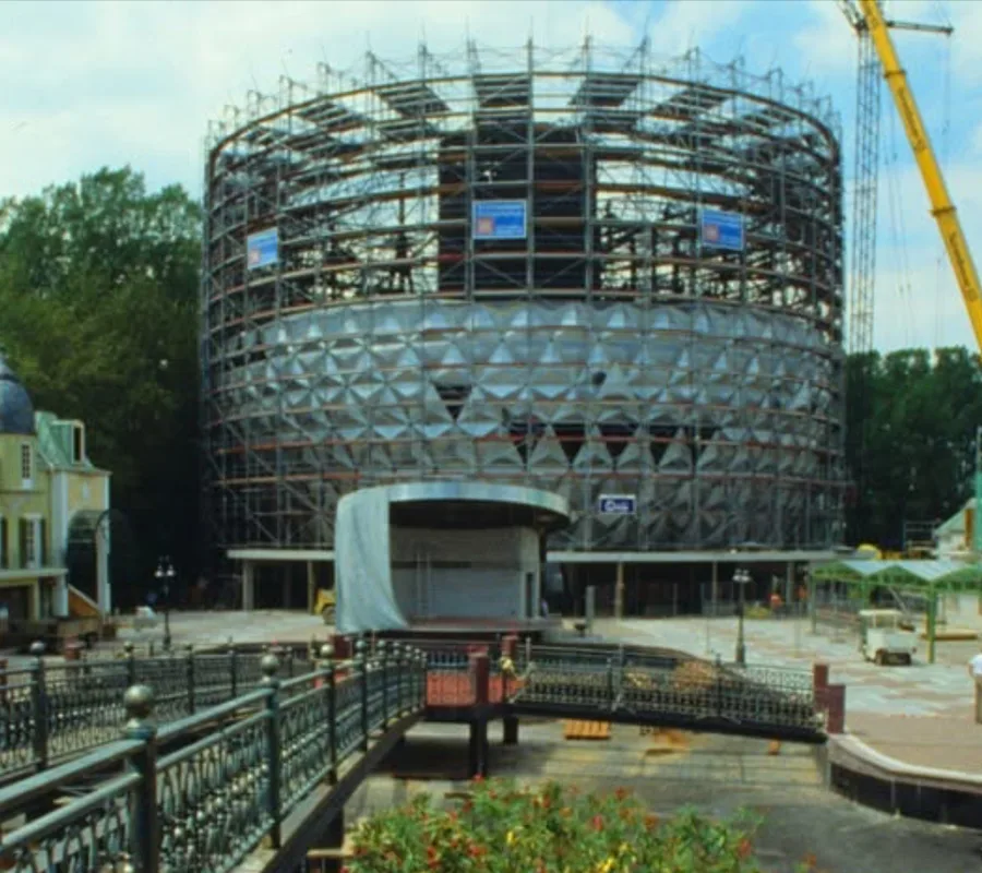 Construction d'Eurosat — Europa-Park